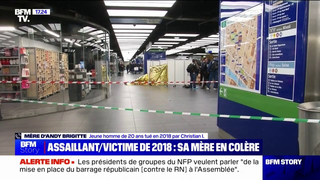 Attaque au couteau gare de l'Est: Quelqu'un comme ça, on ne le remet pas dans la nature , déclare la mère du jeune homme tué par l'assaillant en 2018