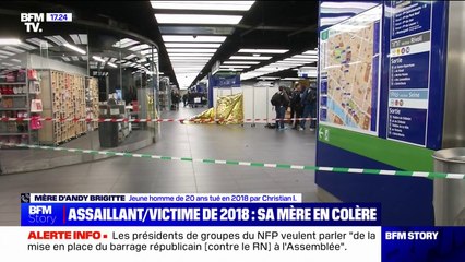 Attaque au couteau gare de l'Est: "Quelqu'un comme ça, on ne le remet pas dans la nature", déclare la mère du jeune homme tué par l'assaillant en 2018