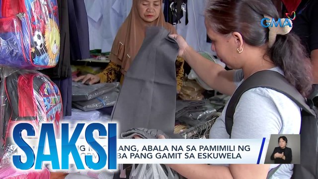Ilang magulang, abala na sa pamimili ng uniform at iba pang gamit sa eskuwela | Saksi