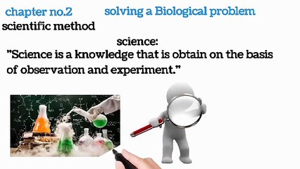 scientific method | biological method | lec #1| solving a Biological problem| chap # 2