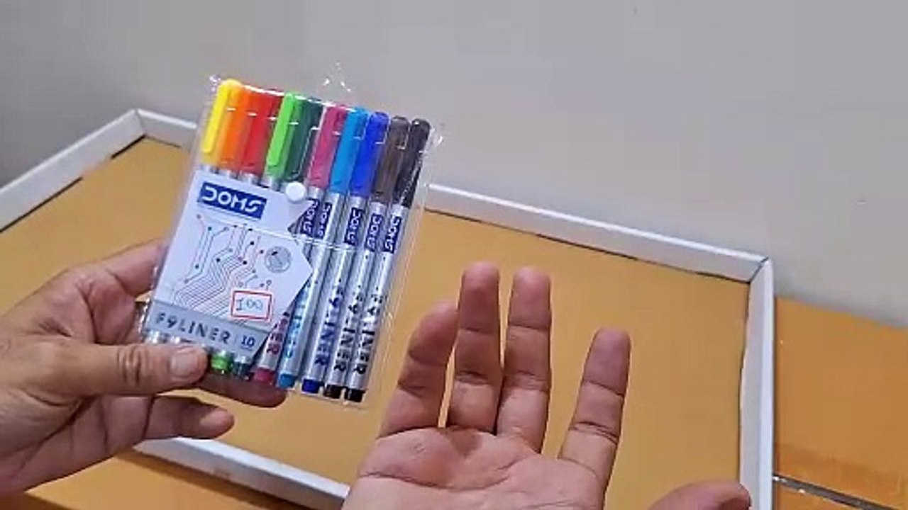 Unboxing and Review of doms f9 liners pen 0.5mm for students and mandala art