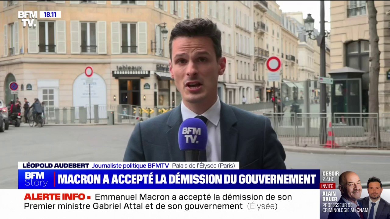 Emmanuel Macron a accepté la démission de Gabriel Attal et du gouvernement