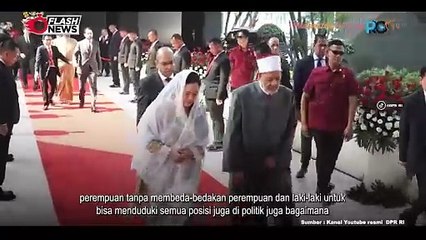 Imam Besar Grand Sheikh Al Azhar Kunjungi DPR Bahas Islam Moderat Hingga Kemerdekaan Palestina