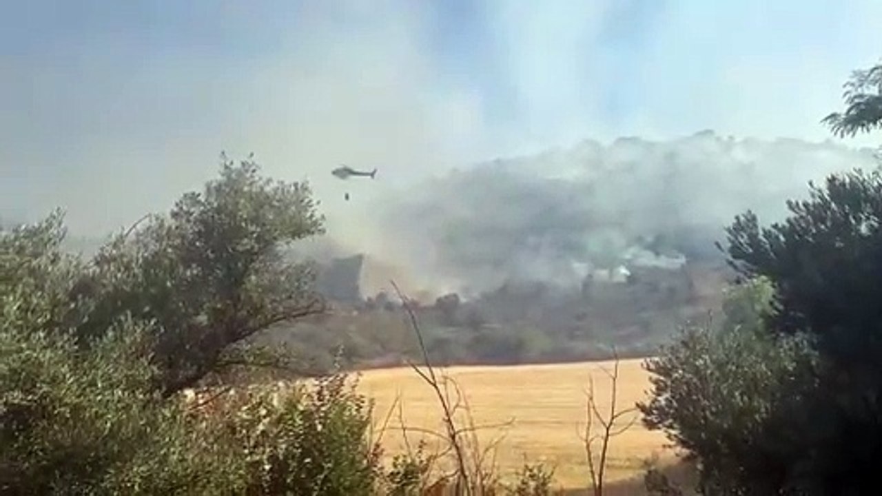 Incendio agrícola en Guadalajara
