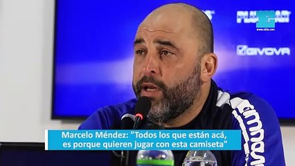 Marcelo Méndez: "Todos los que están acá, es porque quieren jugar con esta camiseta"