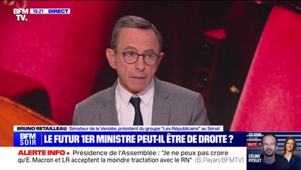 Pour Bruno Retailleau (LR), le Rassemblement national est "un parti girouette sur tous les sujets"