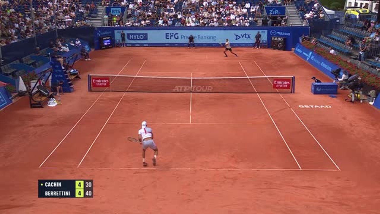 Gstaad - Berrettini  sort Cachin