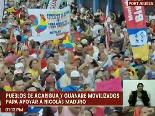 Download Video: Pueblo desborda las calles en el edo. Portuguesa en apoyo a Nicolás Maduro