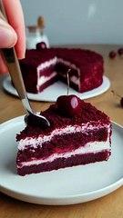 Cherry red velvet cake