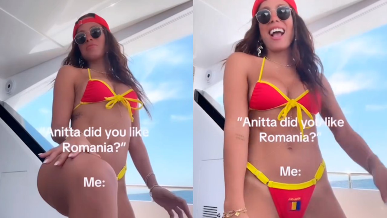 Anitta presume diminuto bikini con bandera de Rumania en Instagram y así  fue su sensual baile