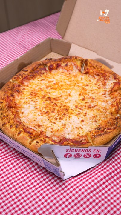 Así se usa la caja de la pizza