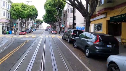 Cable Car Ride, Powell-Hyde Line, North to South San Francisco, California