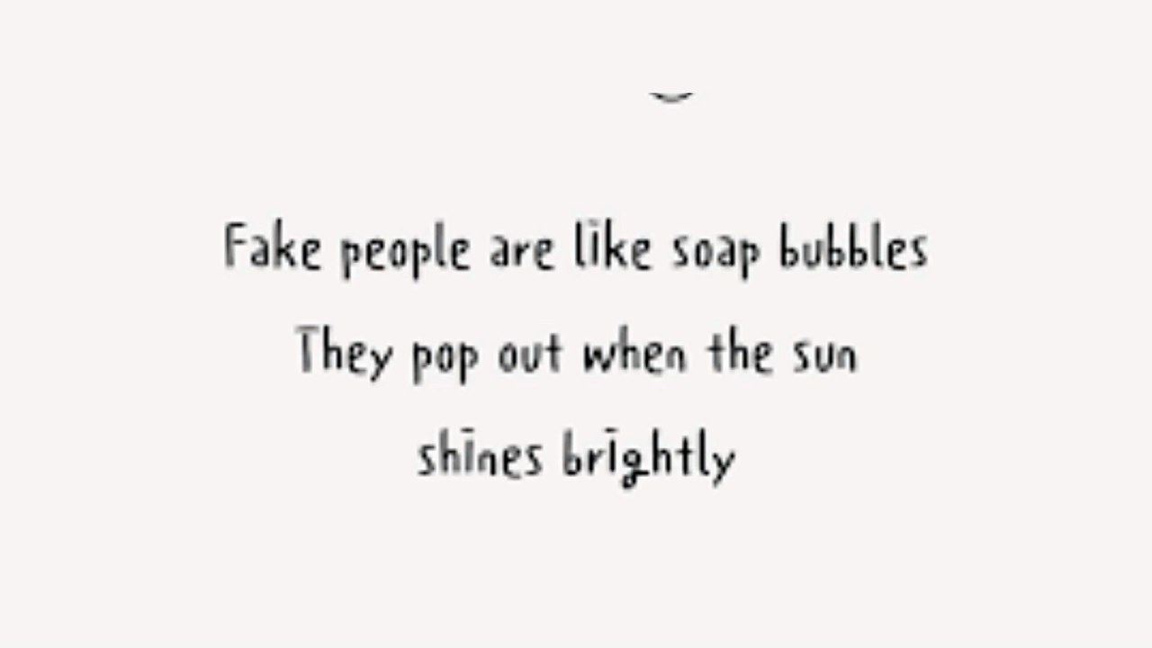 Fake people Quotation