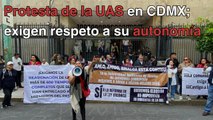 Integrantes de la comunidad de la UAS exigen respeto a su autonomía