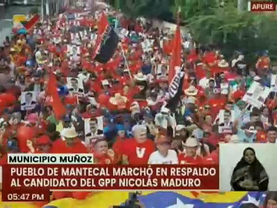 Apureños expresan su apoyo al candidato presidencial Nicolás Maduro