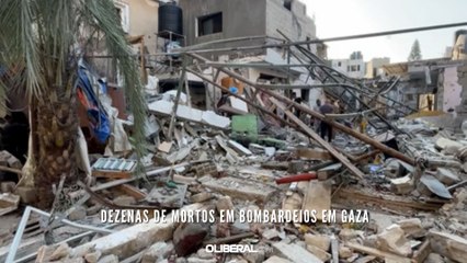 Dezenas de mortos em bombardeios em Gaza