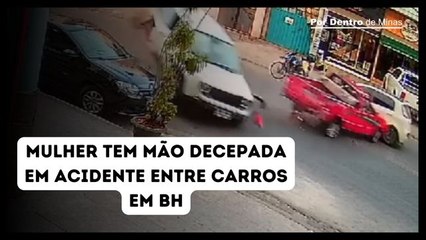 Mulher tem mão decepada em acidente entre carros no bairro Planalto, em BH