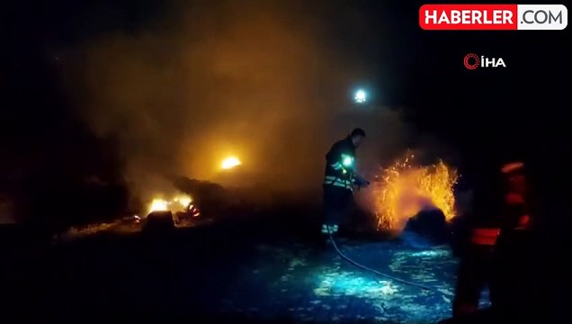 Tekirdağ'da tır ve anız yangını: 300 dönüm alan yandı