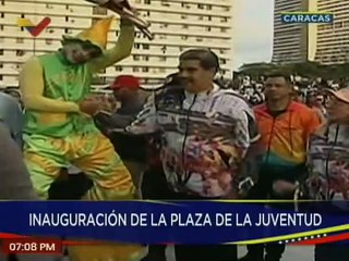 Jefe de Estado inauguró la "Plaza de la Juventud" junto a los jóvenes caraqueños en Bellas Artes