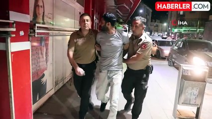 Uygulamada yakalanan aranan şahıs gazeteciyi bekçiye şikayet etti