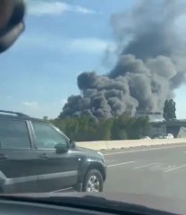 Russia Massive warehouse fire in Krasnodar.