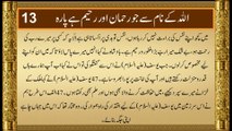 QURAN Para 13 | Udur Translation Only | Quran Urdu