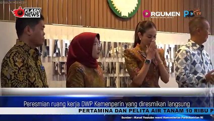 DWP Kemenperin Resmikan Ruang Kerja Baru dan Berikan Bantuan Alat Tulis Sekolah kepada Anak-Anak