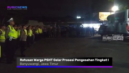 Ratusan Warga PSHT Gelar Prosesi Pengesahan Tingkat I, Ini Skema Pengamanan hingga Penyekatan Perbatasan yang Dilakukan Polresta Banyuwangi