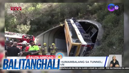 Bus, nadisgrasya at humambalang sa tunnel; Dose-dosena, sugatan | Balitanghali