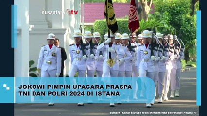 Jokowi Sematkan Kepangkatan pada 906 Perwira Baru TNI-Polri di Istana Merdeka