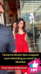 Tamanna Bhatia Was snapped post attending an event in Mumbai