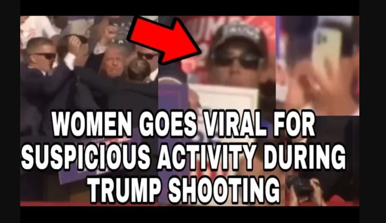 Donald Trump Shooting Suspicious Female with Biden Sign Exposed Debunked  #donaldtrump