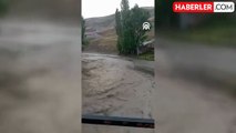 Kars'ın Sarıkamış ilçesinde sel felaketi