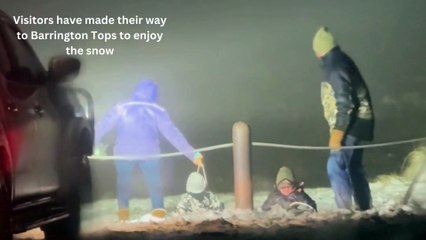 Visitors head to Barrington Tops to see the snow