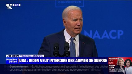 Joe Biden appelle à interdire le type d'arme utilisé dans l'attaque contre Donald Trump