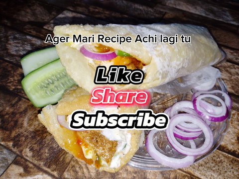 Popular Street Food Crispy Paratha Boti Roll Recipe #@,