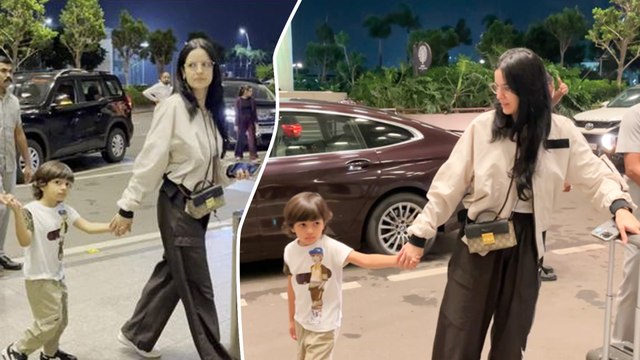 बेटे Agastya के साथ एअरपोर्ट पर नजर आई Hardik Pandya की वाइफ Natasha Stankovic, स्वदेस लौटने की खबर