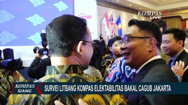 Survei Litbang Kompas Elektabilitas Bakal Cagub Jakarta 2024: Anies dan Ahok Tertinggi di Jakarta