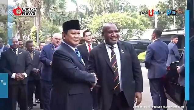 Menhan RI Prabowo Subianto dan PM Papua Nugini James Marape Bertemu dan Membahas Kelanjutan Kerja Sama Dua Negara