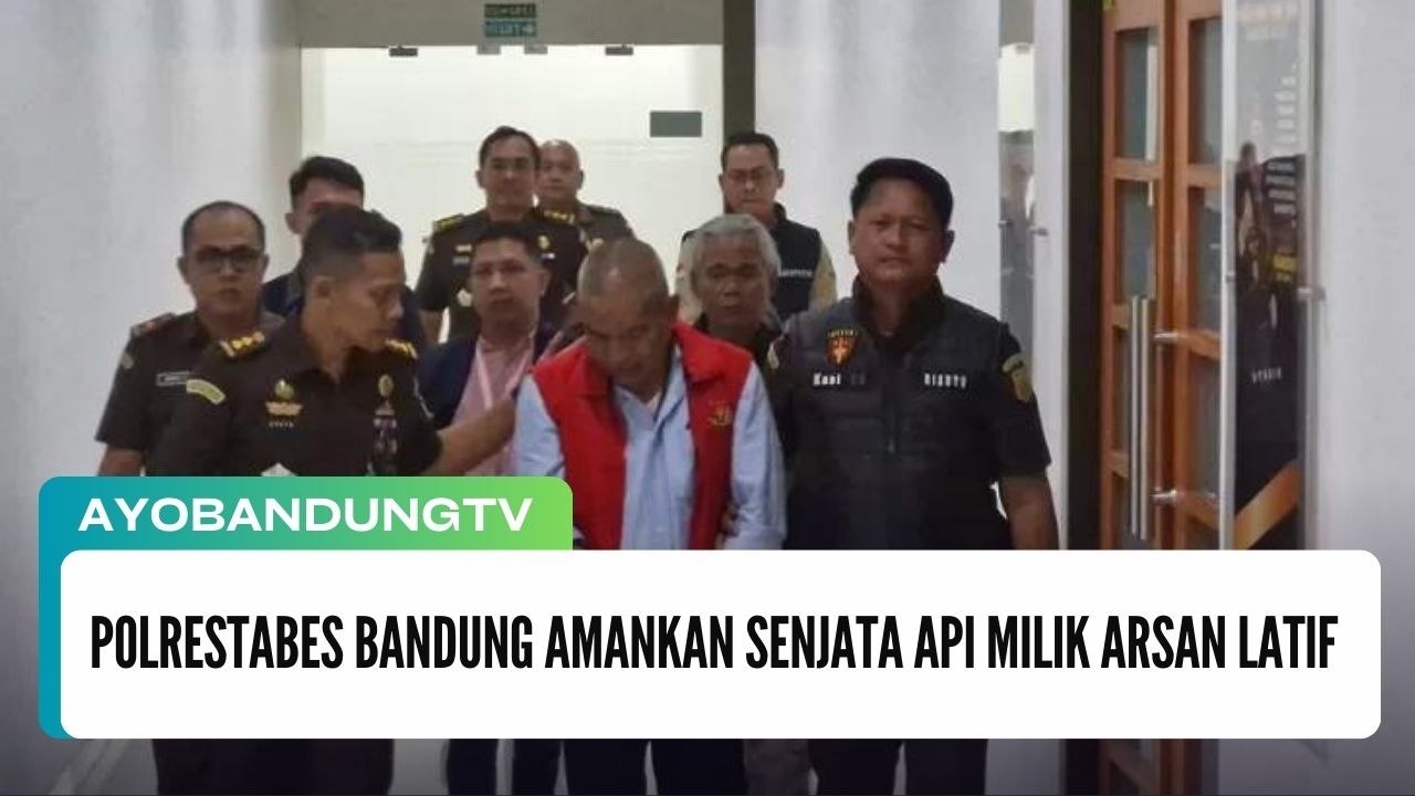 Polrestabes Bandung Amankan Senjata Api Milik Arsan Latif