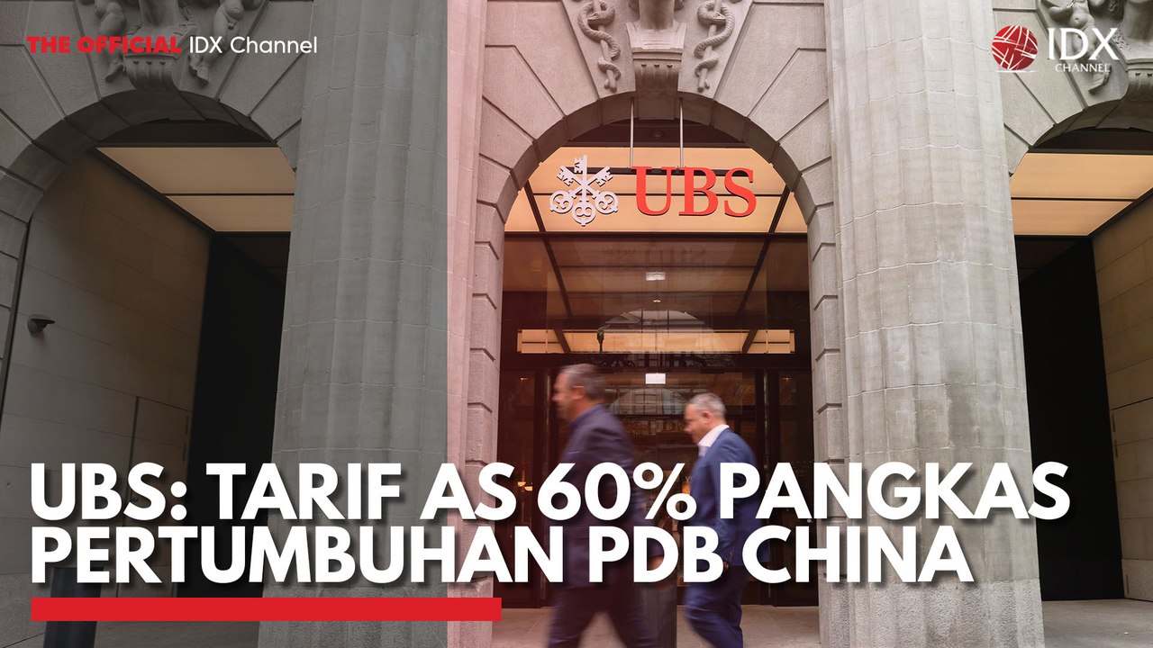 UBS Tarif AS 60% Pangkas Pertumbuhan PDB China