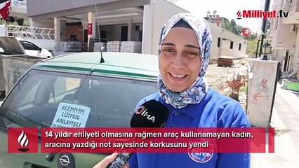 14 yıldır ehliyeti var, araç kullanamıyor! Bir hafta önce trafiğe çıktı, aracına bu notu astı
