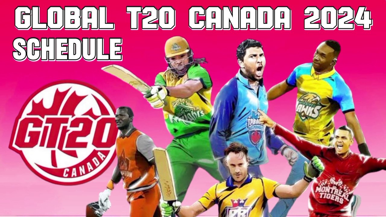 Global T20 Canada 2024 Schedule | Gt20 2024 Schedule I #globalt20canada #global #cricket #india #t20
