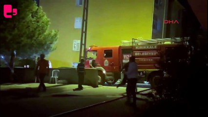 Park halindeki otomobil alev topuna döndü