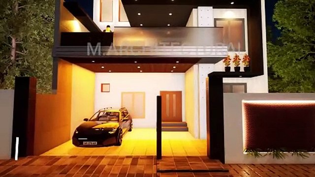 10 Marla house front elevation animated video| Exterior designer