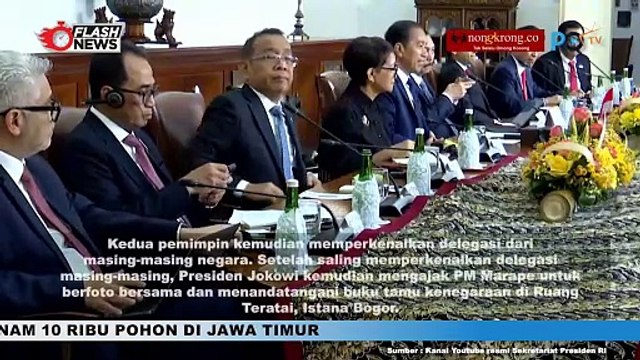 Presiden Joko Widodo Terima Kunjungan Perdana Menteri Papua Nugini