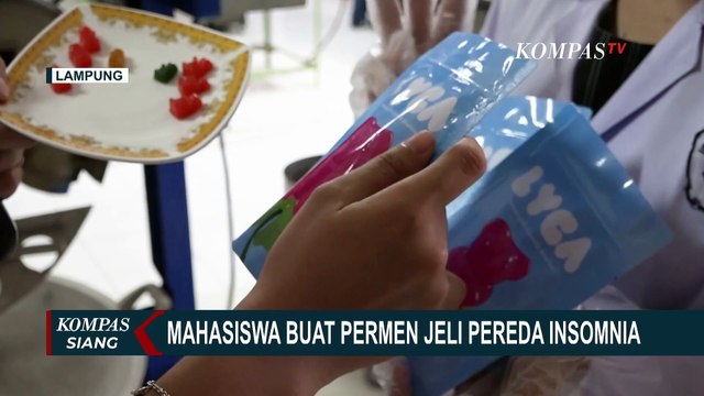Mahasiswa Unila Berinovasi Buat Permen Jeli Pereda Insomnia dari Ekstrak Centella Asiatica