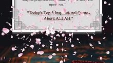 "Today's Top 5 Inspirational Quotes About ALLAH "