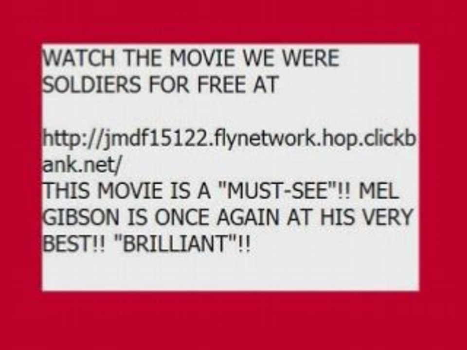 WE WERE SOLDIERS