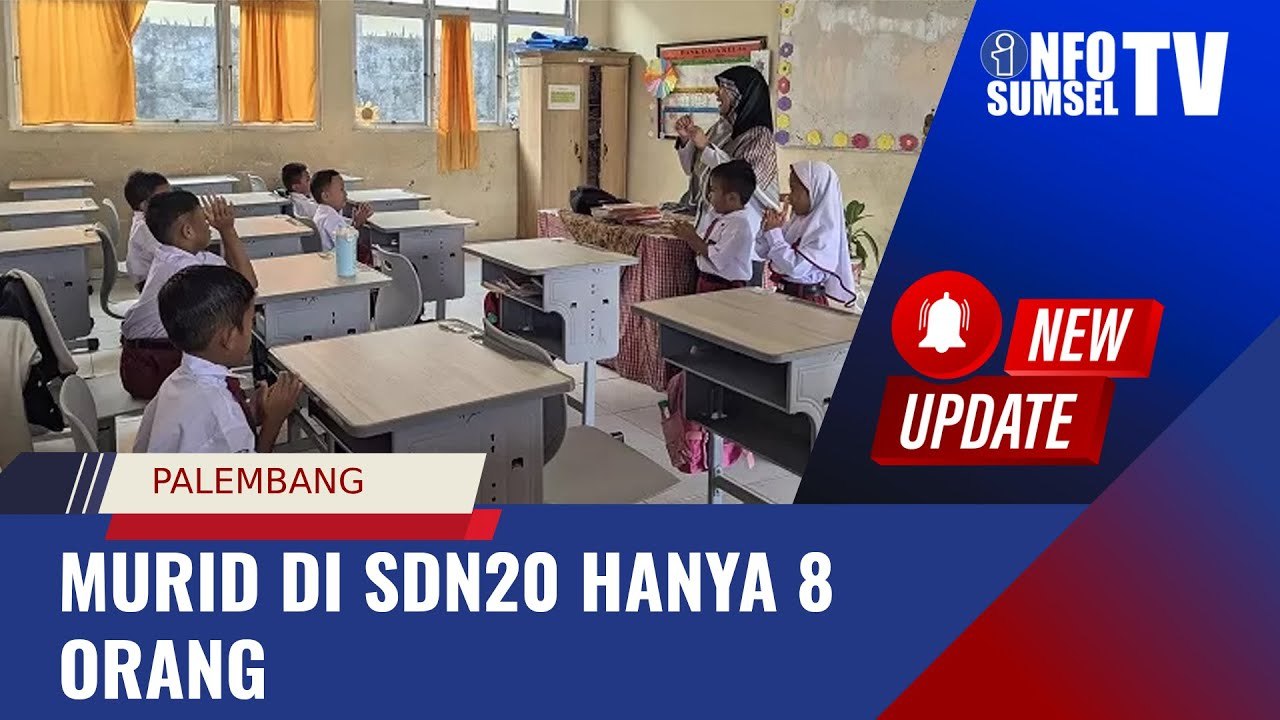 SDN 20 Palembang Memang Beda! Saat yang Lain MPLS, Murid Baru yang Hanya 8